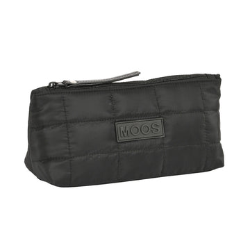 School Toilet Bag Moos Negro Black Padded 23 x 12 x 8 cm