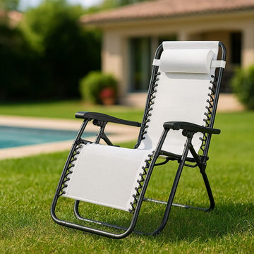 Folding Chair Marbueno Grey 90 x 108 x 66 cm