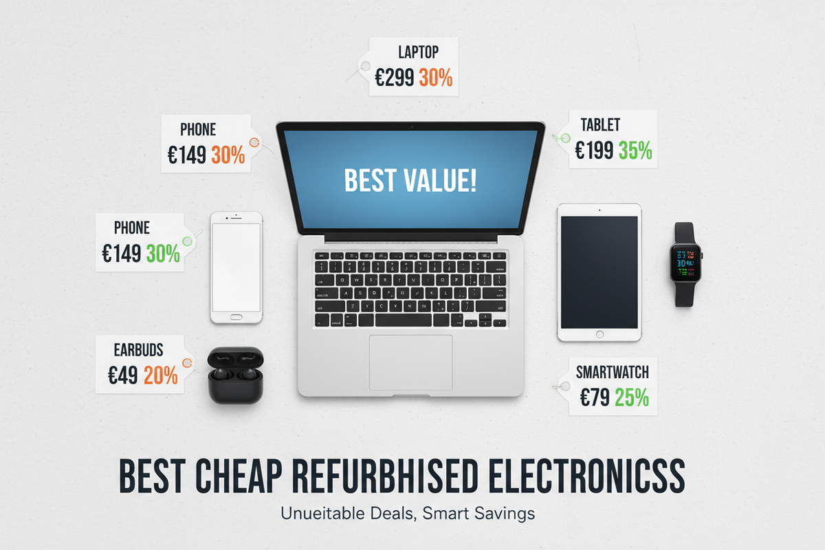 Best Cheap Refurbished Electronics in Europe 2026 – Smart Deals on Phones, Laptops, TVs & Gaming