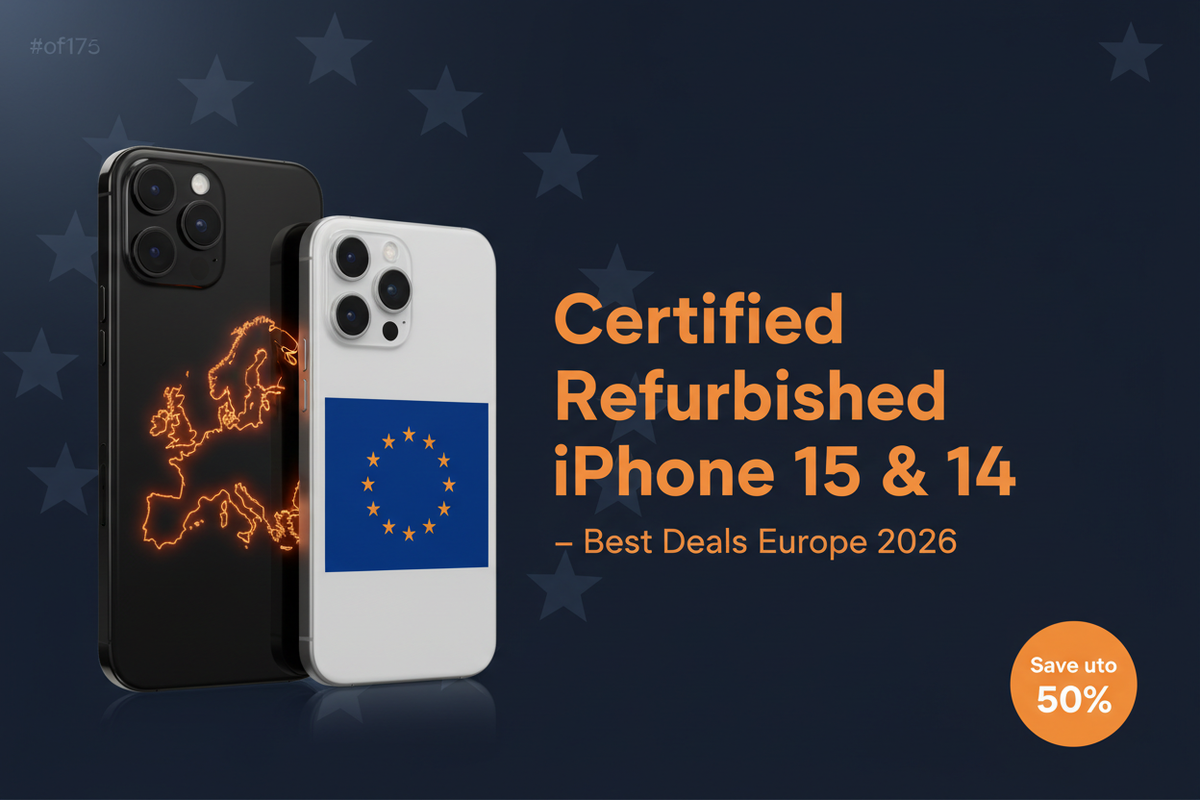 Certified Refurbished iPhone 15 & iPhone 14 in Europe 2026 – Best Deals & Buying Guide