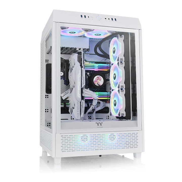 Thermaltake PC Case The Tower 500 Snow White CA-1X1-00M6WN-00