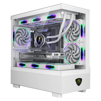 Box microATX XC-301 Glass ARGB White Keepout Bahías Int.: Span Data-teams'true'span Class'ui-provider a B C D  — image 1