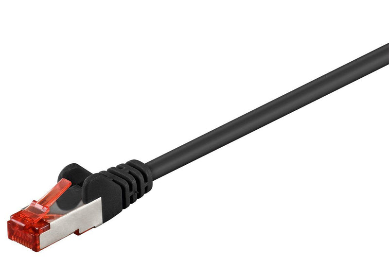 Goobay Network Cable CAT.6 10.0M Black S / FTP 2x RJ45, Lsoh, Cu