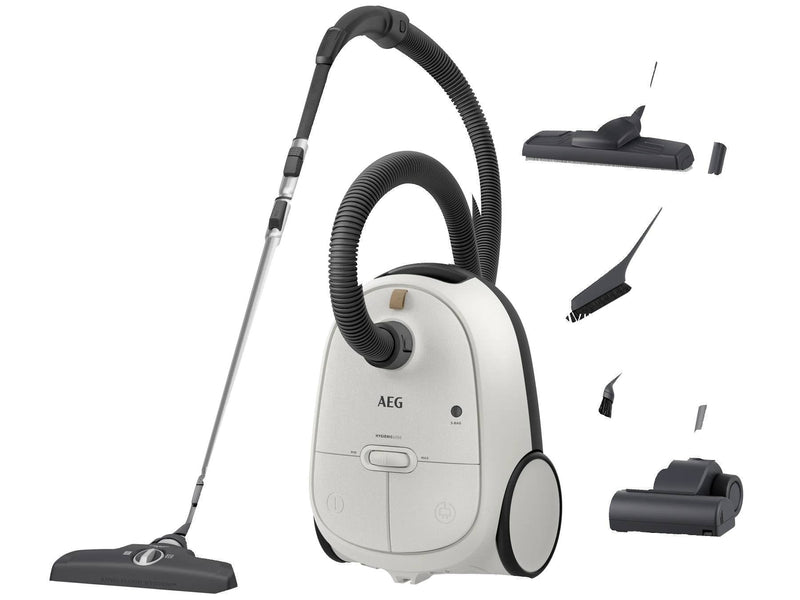 Aeg Aspiradora AB61H6SW Trineo With Bag 850W Power 3,5L Capacity Radio Acción 12M, Wheels Xl, Filter Lavab