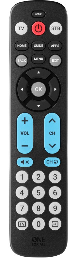 One For All Big Button Remote Control Audio, Speaker Soundbar, TV Buttons