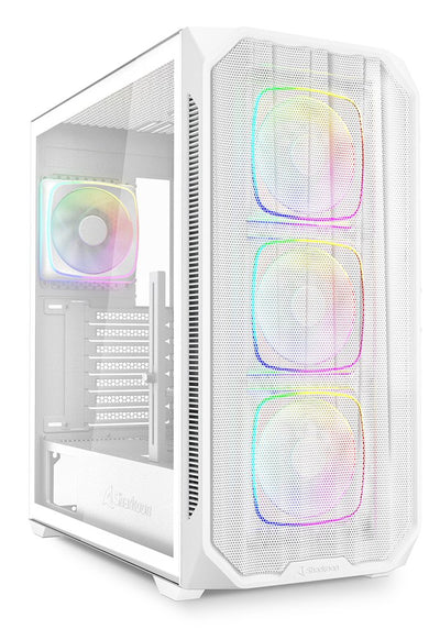 Sharkoon PC Case AK5M RGB White Glass Tempered 4044951041688 — image 1