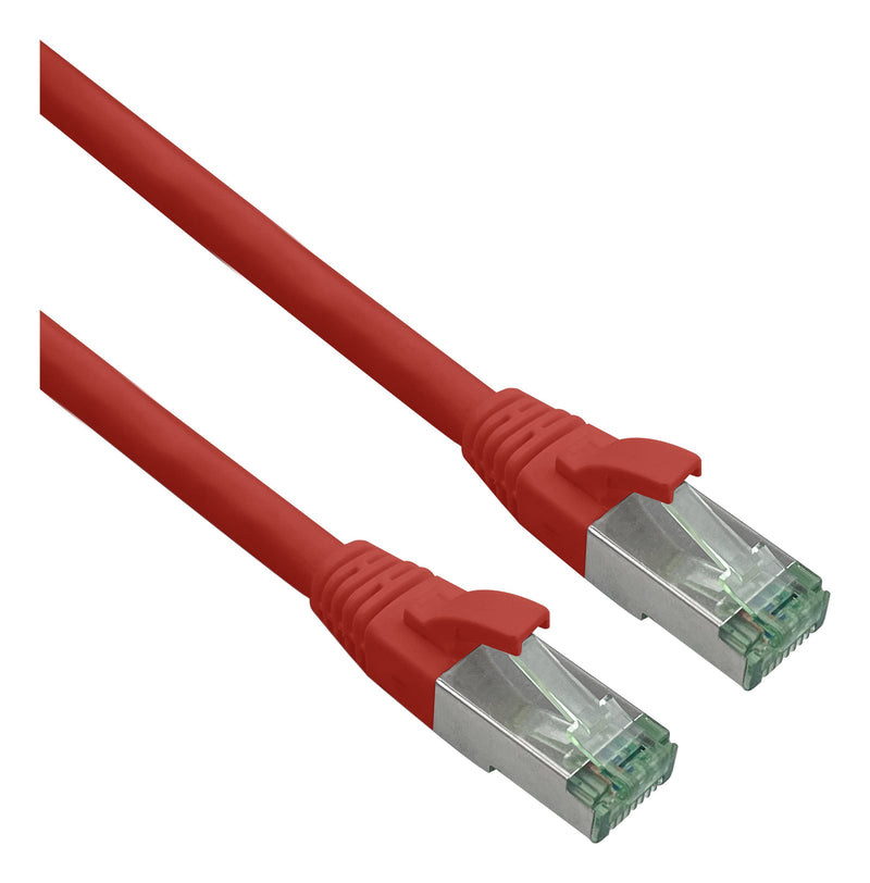 Helos Grs Certificado CAT.6A Network Cable With CAT.7 Rohkabel Tpe Red 10,0M