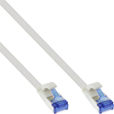 Inline Network Cable Flat , U/FTP, CAT.6A, Tpe Libre Halógenos, White 3M — image 1