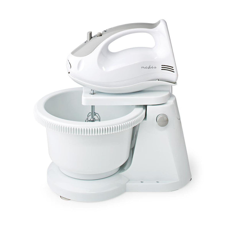 Nedis Blender Mezcladora Bol Rotating 2LT 200W 5 Ajustes Speed Funcion Turbo White/Grey