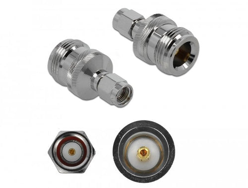 Delock Adapter N Buchse Zu Rp-sma Plug 10GHZ — image 1