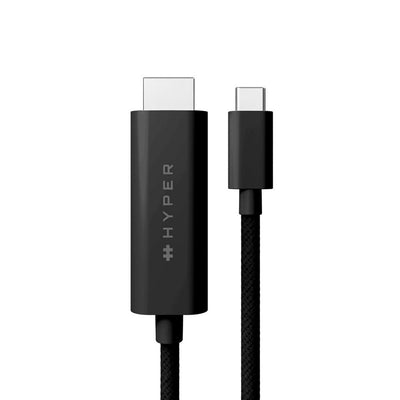 Cable Hyper HD6007BKGL HDMI 2,5M USB-C HDMI Type a Standard Black — image 1