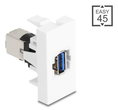 Easy 45MÓDULO USB 5Gbps Type a Connector Female a USB 5Gbps Type B Connector Female White — image 1