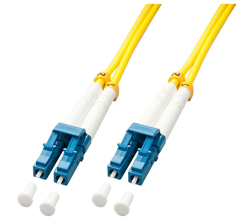 Lindy 47453 Cable Fibre Optic 5M Lc OS2 Blue White Yellow