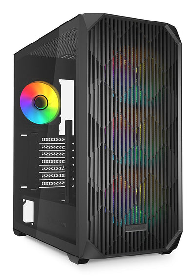 Sharkoon PC Case AK3 RGB Black Glass Tempered 4044951041640 — image 1