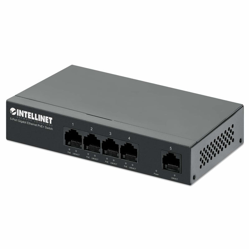 Intellinet 561792 Switch Gigabit Ethernet (10/100/1000) Energía Sobre Ethernet (PoE) Black