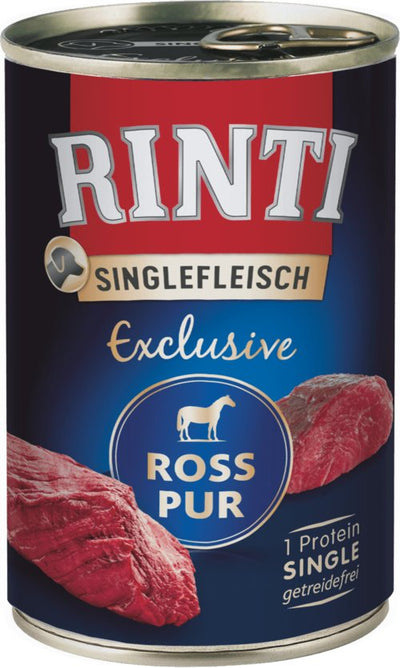 Rinti Singlefleisch Exclusive Horse - Comida Húmeda Perros - 400G — image 1