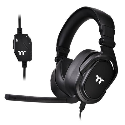 Thermaltake Headphones + Micro Argent H5 Gaming Negr 50MM/Micro Bidireccional Desmontable/Plegables GHT-THF-AN — image 1