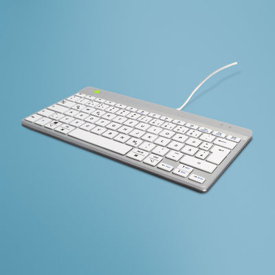 Keyboard German R-go Compact Break Disposición Cable White — image 1
