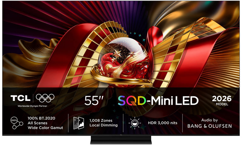 Tcl 55C8L Black TV Smart TV 55 4K UHD Sqd-mini LED