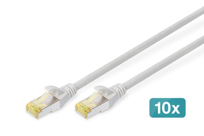 CAT.6A S/FTP Patch CORD10P Awg Cabl 26/7 5M 10 Pieces Grey — image 1