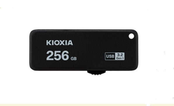 Kioxia USB Flash Unidad Transmemory U365 256GB USB Tipo a 3.2 Gen 1 (3.1 Gen 1) Negro