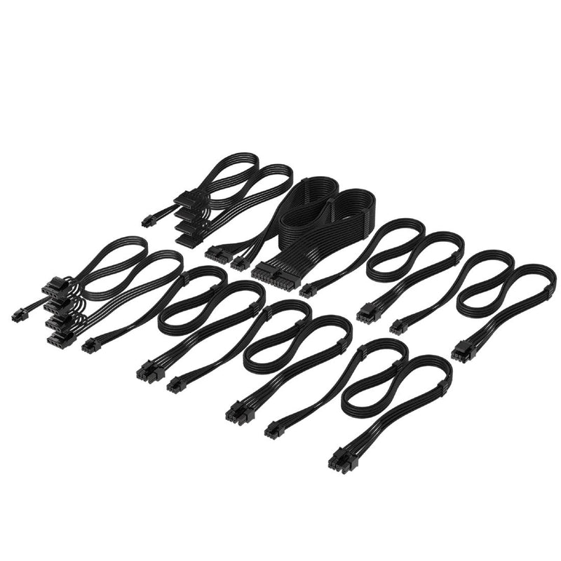 Corsair DC Cable Pro Kit, Individually Sleeved, Black