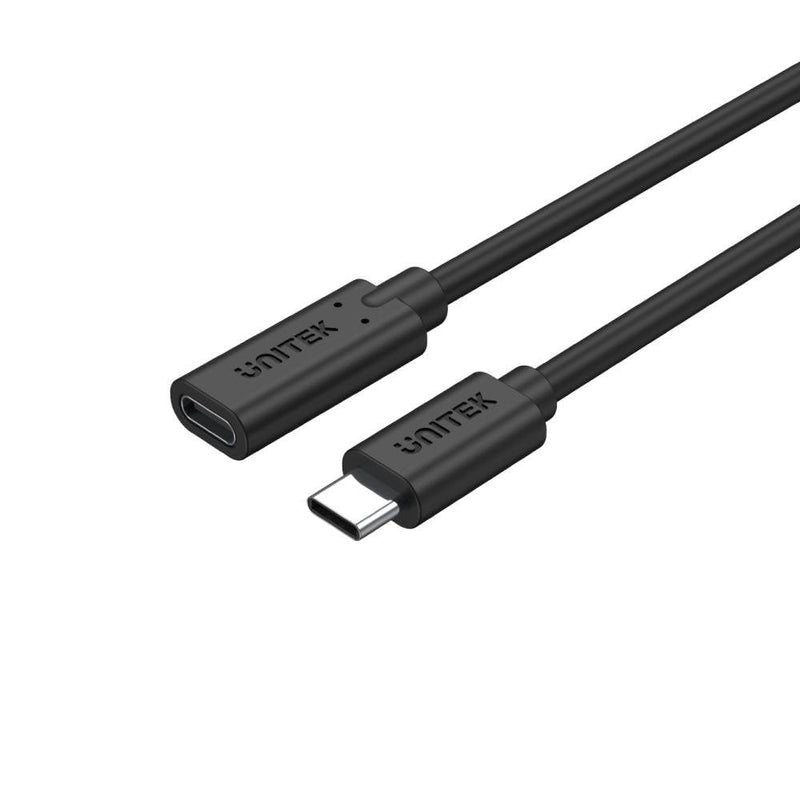 Unitek Cable Extensor USB-C 10Gbps 4K 60HZ Pd 20V / 5A 0.50M Black