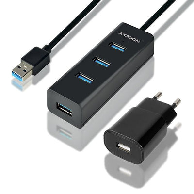 Axagon Hub HUE-S2BP Usb-a, 4x USB 3.0, Power Mrom External - 1,2M, Power Supply — image 1