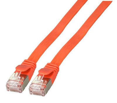 Cable Efb RJ45 Flach Network U FTP, CAT.6A, Pvc, 1M, Red — image 1