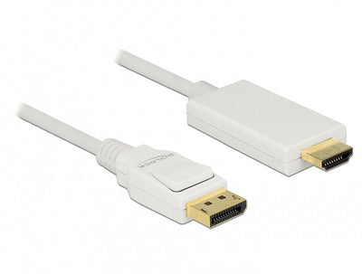 Delock 83819 Cable DisplayPort 1.2 Male High Speed Hdmi-a Male Pasivo 4K 30 HZ 3M White — image 1