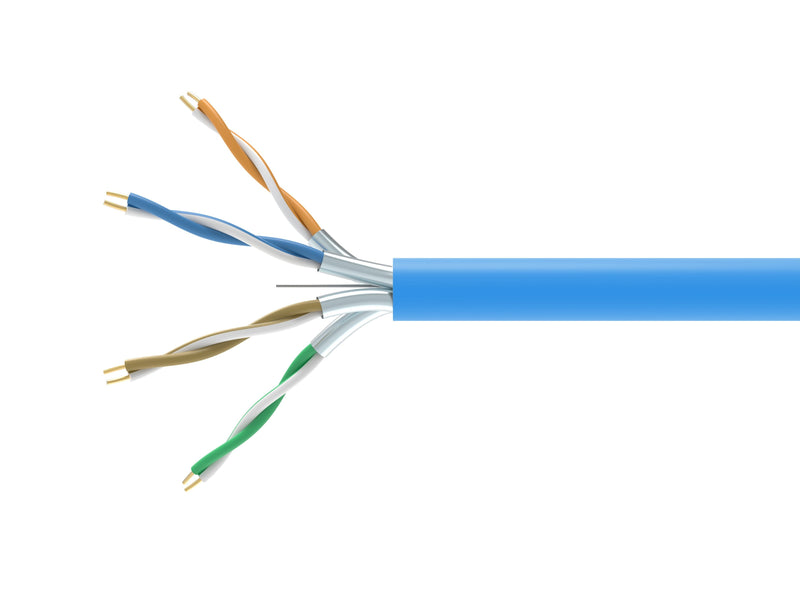 Equip Bobina Categoria 6A U/FTP 305M Eca Pvc Color Azul