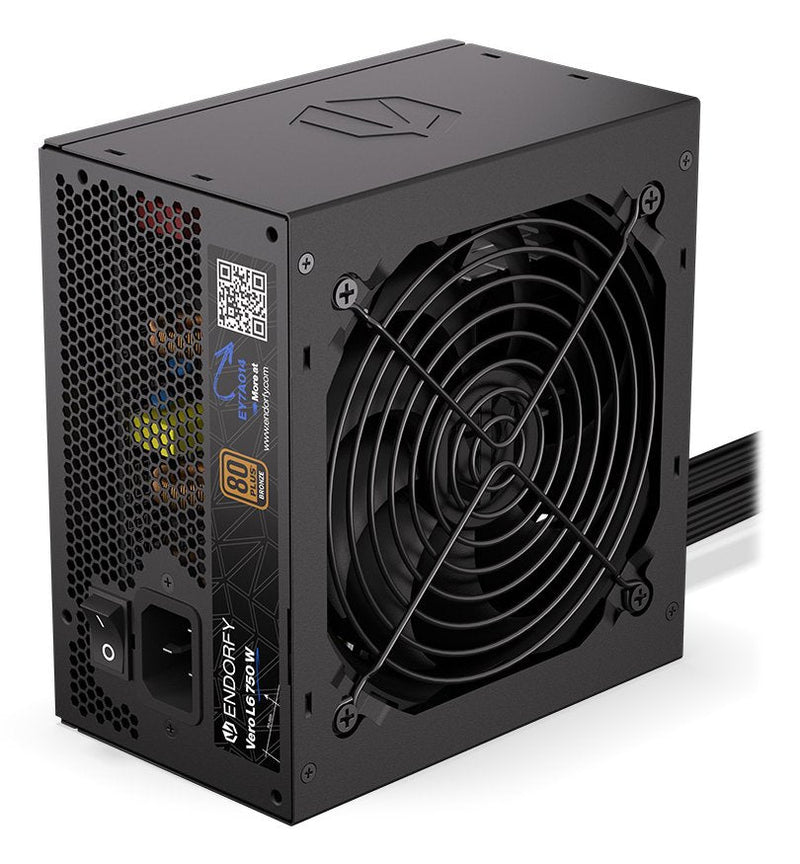 Endorfy Power Supply Vero L6 750W Black 1X GPU High Power 12 Pines, 2X Pcie, 750 Watts EY7A014
