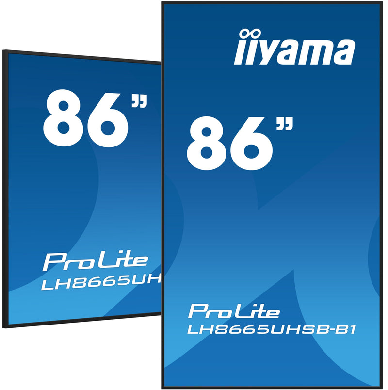 Iiyama Prolite LH8665UHSB-B1 86 Clase Diagonal Screen LCD With Retroiluminación LED Señalización Digital Andro