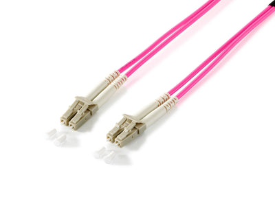 Equip Lwl Cable Fibre Optic Lc-lc 10.00M Multimode Duplex OM4 Violet Beige — image 1