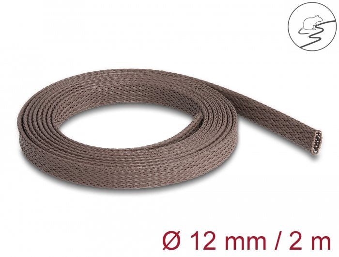 Delock Hose Trenzada a Prueba Roedores Emirable 2M X 12MM Brown