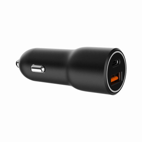 Gembird Fast Charger Car With 2 Ports Usb, Type-c Pd, 38W, Black — image 1
