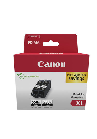 Canon Ink Pgi 550XL Black 2 Units — image 1