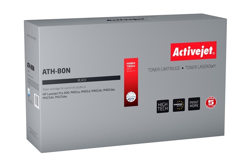 Activejet ATH-80N Cartridge Toner Compatible Black 1 Pieces
