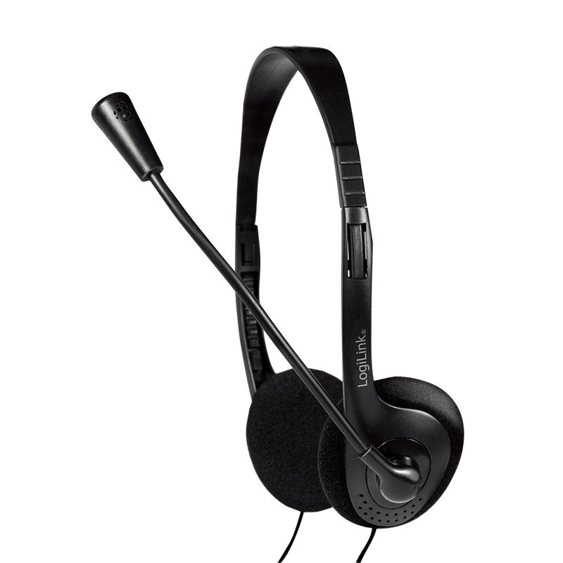 Logilink Headphones HS0052 On-ear 3.5MM Black 1.8M Cable