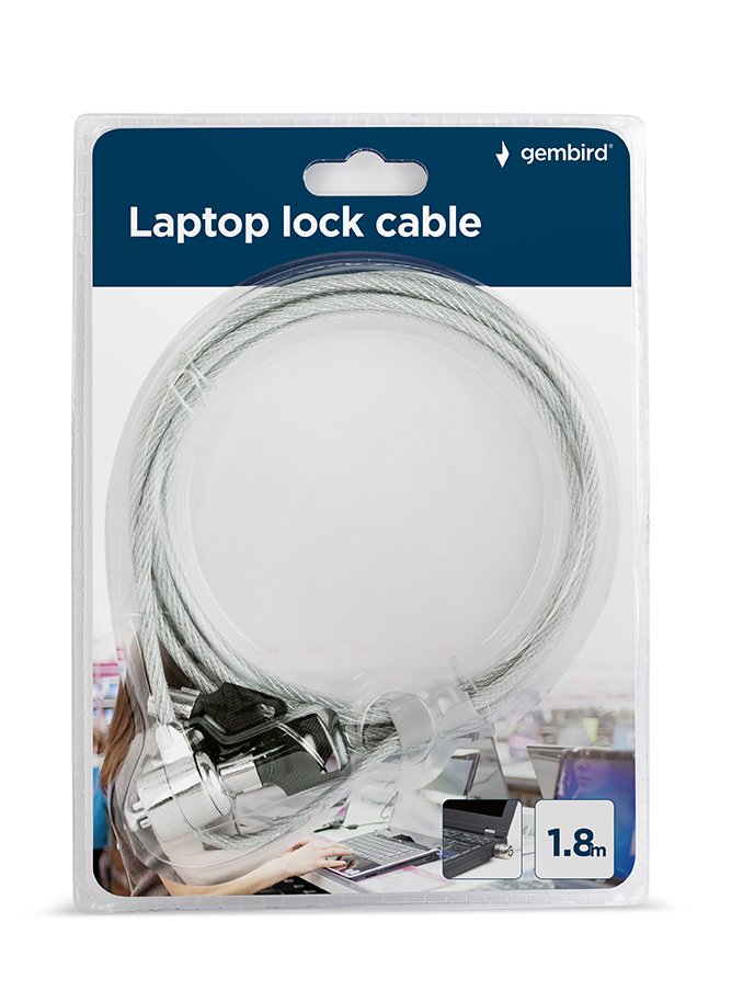 Gembird Padlock Security Laptop 1,80M LK-K-01