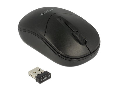 Delock 12494 Mouse RF Wireless Óptico 1000 DPI Ambidextro — image 1