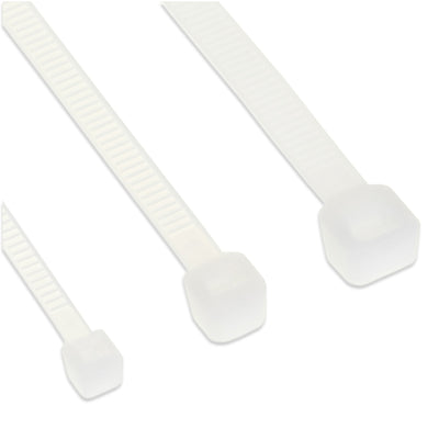 Inline Cable Ties Long 450MM Wide 4,8MM White 100 Units — image 1