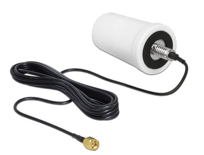 Delock 89449 WLAN Antenna Rp-sma 802.11 AC/a/H/B/G/N 0 dBi 3M ULA100 Omnidirectional White Outdoor — image 1