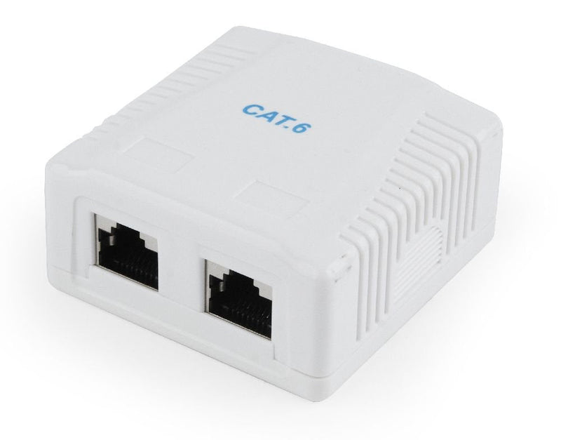 Gembird Box Of Assembly Surface 2 Ports NCAC-2F6-01 CAT.6 FTP