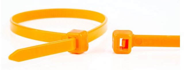 Wkk Sujeción Cables Kunmmoff Orange 370X4,8MM 100M.