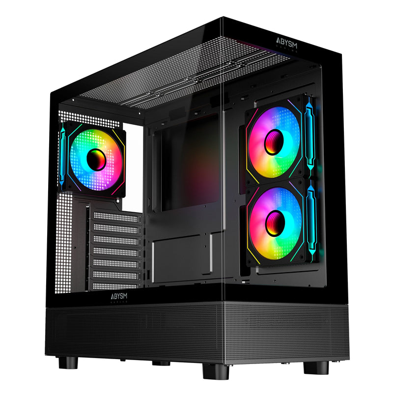 Abysm PC Case Danube Sava H400 Prime Black Atx, Mini-itx, microATX - Side And Front Glass Tempered - 3.5 And