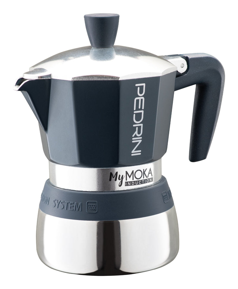 Pedrini Coffee Machine Italiana Mymoka Induction Coffee Machine Italiana Marrón Acero Inoxidable