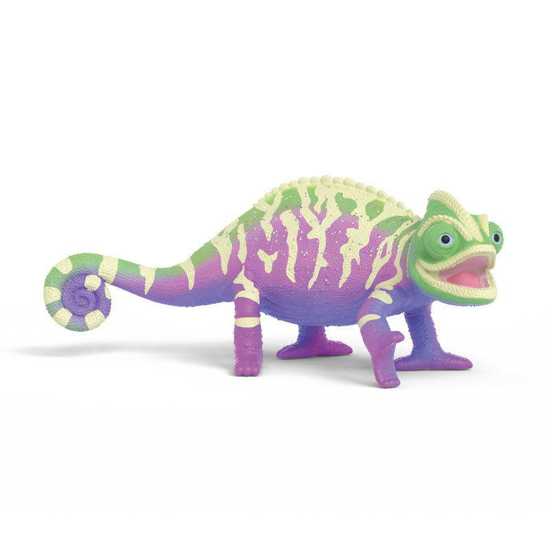 Schleich Escuela Animales Mágicos - Caspar Camaleón With Colours Arcoíris, Figure Toy 14957