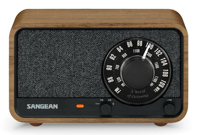 Sangean WR-8 Nogal Vintage Radio Analógica Wood With Am Fm Bluetooth — image 1