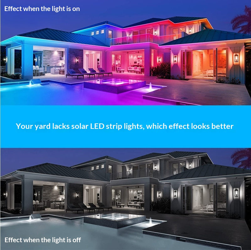 Outdoor Decorative Courtyard Lights Solar-powered Waterproof LED Light Strips